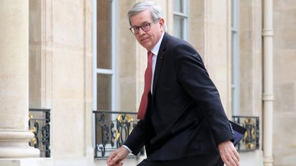 Philippe Varin, le président de France Industrie, l’organisation professionnelle de l’Industrie en France, le 26 mars 2018. (LUDOVIC MARIN / AFP)