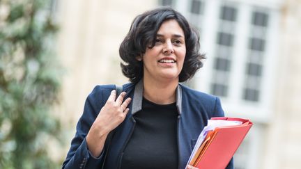 La ministre du Travail, Myriam El Khomri, le 18 février 2016 à Matignon. (YANN KORBI / CITIZENSIDE.COM / AFP)