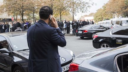 &nbsp; (Les chauffeurs de VTC avaient déjà manifesté devant le siège de Uber France, en octobre © Maxppp)