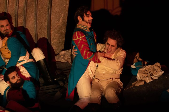 Nicolai Schukoff (Le Tambour-Major), Stéphane Degout (Wozzeck) (Mirco Magliocca)