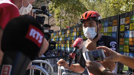 Caleb Ewan en zone mixte