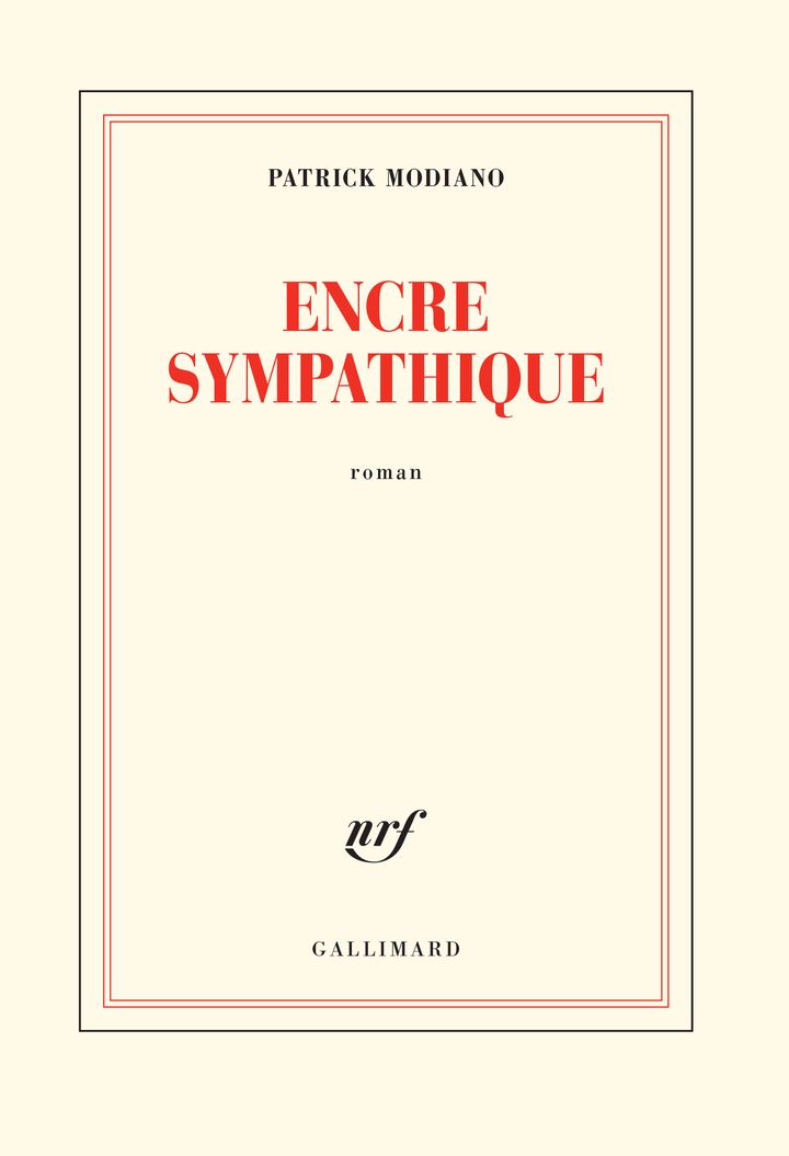 Couverture "Encre Sympathique", de Patrick Modiano (GALLIMARD)