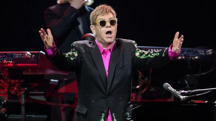 Elton John au Starlite Music Festival de Marbella, en Espagne, le 20 juillet 2017. 
 (AXEL HEIMKEN / DPA)