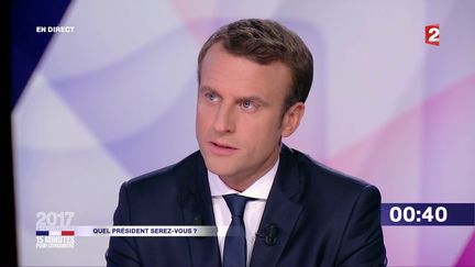 Présidentielle : revivez le passage d'Emmanuel Macron dans “15 minutes pour convaincre” sur France 2