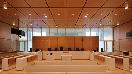 Une salle d'audience du Palais de justice de Paris (17e arrondissement). (MANUEL COHEN / MANUEL COHEN)