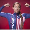 Lolo Jones, qui participera aux Jeux de Sotchi dans l'&eacute;quipe am&eacute;ricaine de bobsleigh, le 30 septembre 2012 &agrave; New York. (CARLO ALLEGRI / AP / SIPA)