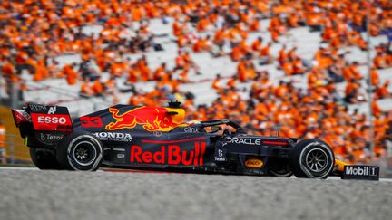 Le Néerlandais Max Verstappen a remporté au volant de sa Red Bull, le Grand Prix d'Autriche, dimanche 4 juillet 2021. (FLORENT GOODEN / DPPI / AFP)