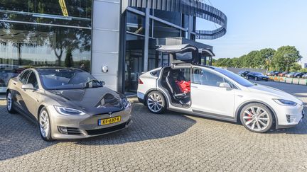 Differents modéles de Tesla chez un concessionnaire à Duiven (Pays-Bas). (SJOERD VAN DER WAL / ISTOCK UNRELEASED)