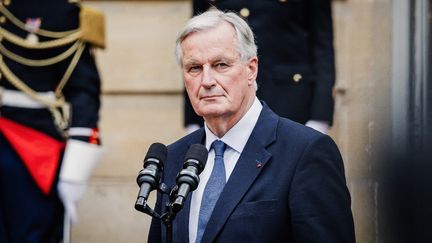 Le Premier ministre Michel Barnier, à Matignon, à Paris, le 20 septembre 2024. (AMAURY CORNU / HANS LUCAS / AFP)