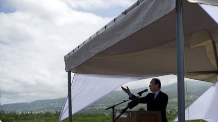 François Hollande à Saint-Louis de la Réunion (AFP/Fred Dufour)