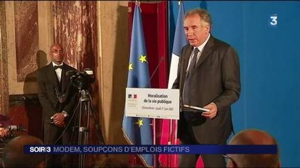 Le MoDem de François Bayrou est visé par une enquête. (FRANCE 3)