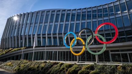 Le siège du Comité international olympique, à Lausanne (Suisse). (FABRICE COFFRINI / AFP)