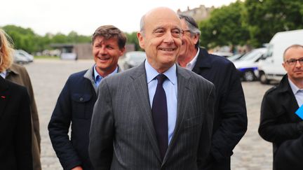 Le maire de Bordeaux, Alain Juppé, le 10 mai 2017, dans sa ville lors des commémorations&nbsp;de l'abolition de l'esclavage. (BONNAUD GUILLAUME / MAXPPP)