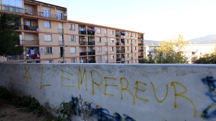 Le quartier des Jardins de l'Empereur, à Ajaccio (Corse-du-Sud), le 28 décembre 2015. (PASCAL POCHARD-CASABIANCA / AFP)