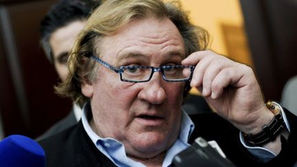 G&eacute;rard Depardieu au Festival international Rostropovitch de Bakou (Azerba&iuml;djan), le 13 d&eacute;cembre 2010. (OSMAN KARIMOV / AFP)