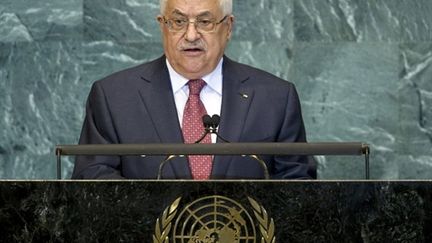 Le président palestinien le 25 septembre 2010 à New York, lors d'un discours devant les Nations Unies (AFP / Don Emmert)