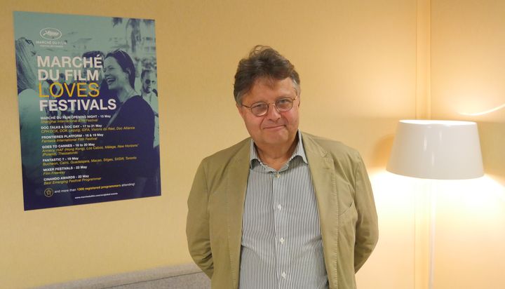 Jérôme Paillard, directeur du Marché du film du Festival de Cannes, le 14 mai 2019. (Lorenzo Ciavarini Azzi, Franceinfo Culture)