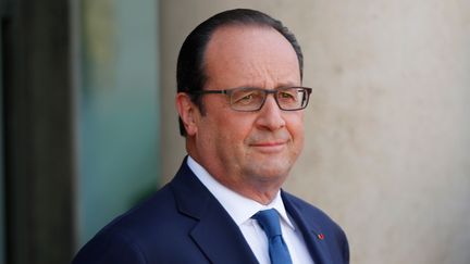 Le pr&eacute;sident de la R&eacute;publique, Fran&ccedil;ois Hollande, le 16 juillet 2015 &agrave; l'Elys&eacute;e. (YANN BOHAC / CITIZENSIDE.COM / AFP)