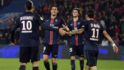 Le trio offensif du PSG Ibrahimovic, Cavani, Di Maria a été convaincant face à Saint-Etienne