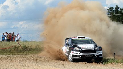 Ott Tanak (Ford Fiesta RS) (JANEK SKARZYNSKI / AFP)