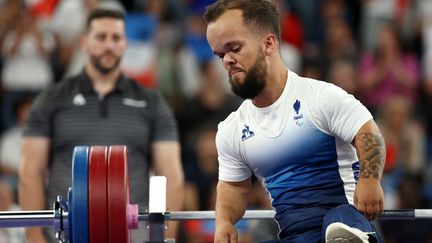 Axel Bourlon n'a pas réussi à briguer le podium, mercredi 4 septembre, aux Jeux paralympiques de 2024 à Paris. (FRANCK FIFE / AFP)