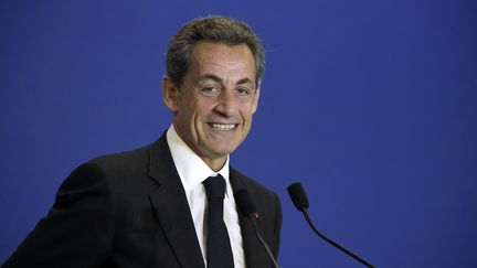 Nicolas Sarkozy, le 17 janvier 2015 au QG de l'UMP &agrave; Paris. (LIONEL BONAVENTURE / AFP)