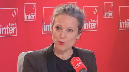 Lucie Castets, candidate of the New Popular Front for the post of Prime Minister, on July 24 on France Inter. (FRANCE INTER / RADIO FRANCE)