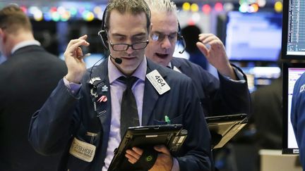 Un trader à la Bourse de New York, le 21 décembre 2018. (MAXPPP)