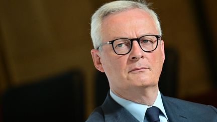 The Minister of the Economy, Bruno Le Maire, on October 16, 2023, in Paris.  (MIGUEL MEDINA / AFP)