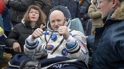 Les deux astronautes reviennent d'une période de 340 jours passée à bord de l'ISS : un record.