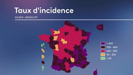 49 610 cas ont été détectés ces dernières 24 heures.  (CAPTURE ECRAN FRANCE 2)