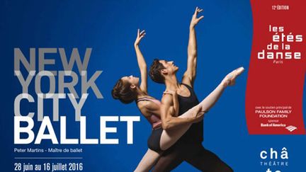 &nbsp; (L'affiche du New-York City Ballet au théâtre du Châtelet © © Henry Leutwyler)