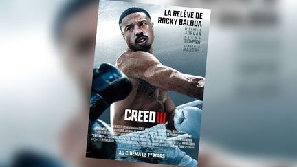 L'affiche du film "Creed III" sortie en France le 1er mars 2023. (DR)