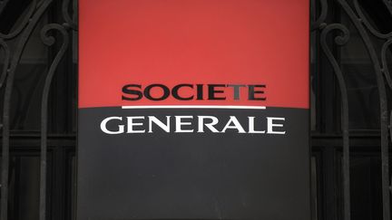 Le logo de la Soci&eacute;t&eacute; g&eacute;n&eacute;rale, le 12 septembre 2011 &agrave; Paris. (MICHEL GANGNE / AFP&nbsp;)