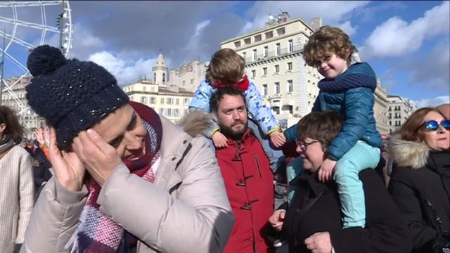 Un flash mob pour le climat à Marseille