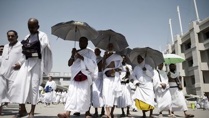 Des p&egrave;lerins &agrave; La Mecque (Arabie saoudite), le 24 septembre 2015.&nbsp; (MOHAMMED AL-SHAIKH / AFP)