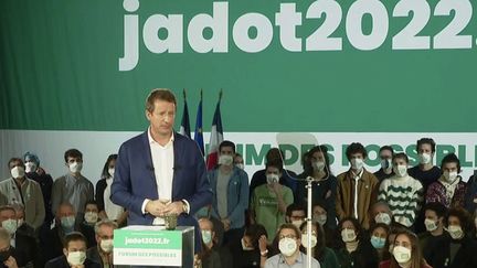 Yannick Jadot, candidat EELV à l'élection présidentielle de 2022. (FRANCEINFO)