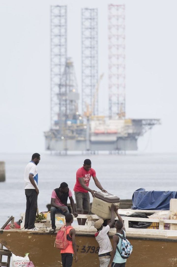 A Port-Gentil, au Gabon, en janvier 2017.  (JUSTIN TALLIS / AFP)