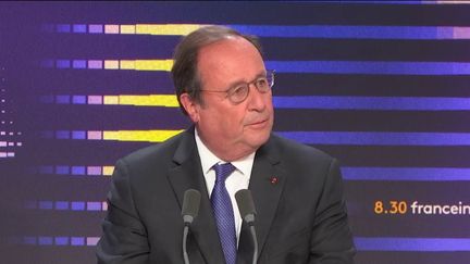 François Hollande, invité du 8h30 franceinfo, le 25 septembre 2024. (FRANCEINFO / RADIO FRANCE)