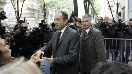 Jean-François Copé au QG de campagne de Nicolas Sarkozy (KENZO TRIBOUILLARD / AFP)