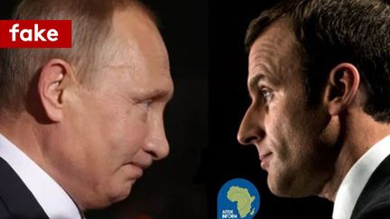 Capture d'écran de la photo illustrant l'article qui annonce que "la Russie donne un ultimatum à la France" pour "mettre fin au franc CFA". (CAPTURE D'ECRAN/AFRIK-INFO.COM)