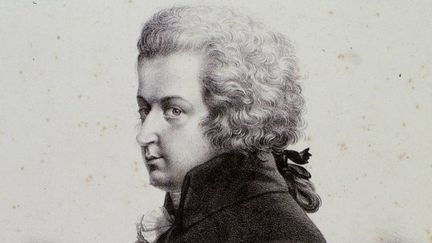 Wolfgang Amadeus Mozart (1756-1791) : gravure du XIXe siècle Collection particulière
 (Luisa Ricciarini/Leemage)