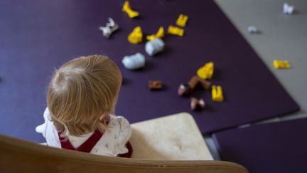 Une crèche à Lyon (Rhône), le 6 juillet 2023. (ANTOINE BOUREAU / HANS LUCAS / AFP)