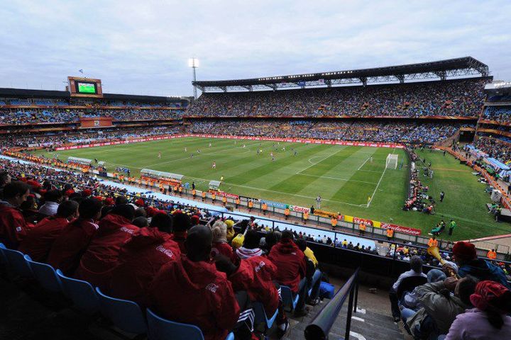 Le stade Loftus Versfeld de Pretoria, lors du match de la Coupe du monde de football entre le Paraguay et le Japon, le 29 juin 2010. (Monirul Bhuiyan / AFP)