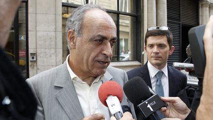 L'homme d'affaires franco-libanais Ziad Takieddine, interm&eacute;diaire dans le volet financier de l'affaire Karachi, le 14 septembre 2011 &agrave; Paris. (THOMAS SAMSON / AFP)