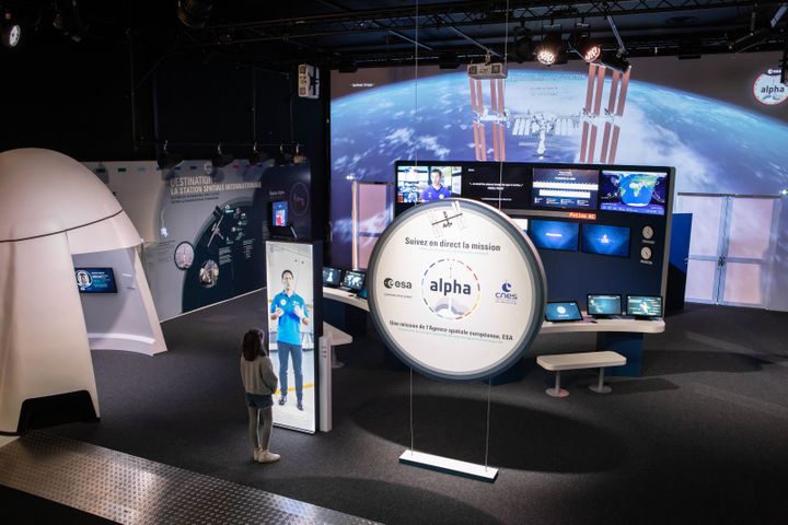 &nbsp;Exposition&nbsp;Actuellement dans l’ISS&nbsp;dans le Carre de l'Actu a la Cite de l'espace (MANUEL HUYNH)