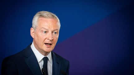 The Minister of the Economy, Bruno Le Maire, in Paris, June 19, 2023. (XOSE BOUZAS / HANS LUCAS / AFP)