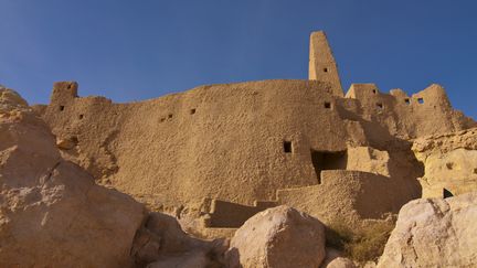 Dans l'oasis de Siwa, les ruines d'Aghumi, autour de l"édifice religieux de l'Oracle.&nbsp; (MICHAEL RUNKEL / ROBERT HARDING HERITAGE /AFP)