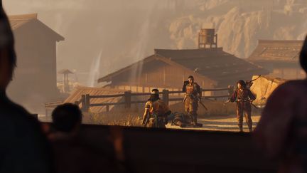 Ghost of Tsushima vous plonge au coeur du XIIIe siècle, l'invasion ratée du Japon par les Mongoles. Image extraite de la bande annonce officielle du jeu sur PS4, publiée par Sony le 5 mars 2020. (FRANCEINFO / RADIOFRANCE)