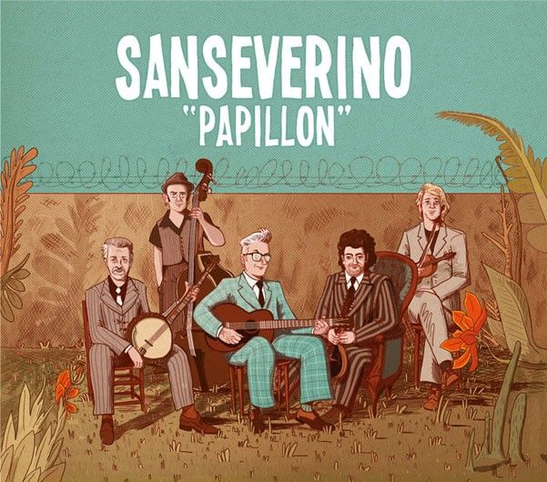 Extrait de la pochette du nouvel album Papillon de Sanseverino 
 (Sanseverino )